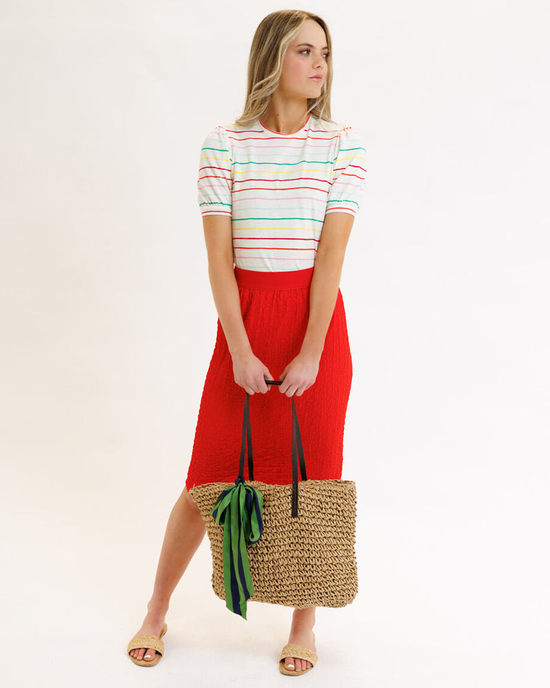 Popcorn Smocked Skirt