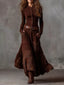 Plaid Button Front Long Sleeve Dress - product image 5