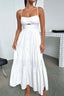 Cut-Out Tiered Dress with Spaghetti Straps