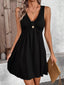 Sleeveless V-Neck A-Line Dress