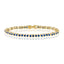 Bezel Tennis Bracelet- Sapphire