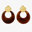 Kenle Shell Earring-Brown