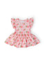 Georgia Peach S/S Flutter Twirl Bodysuit