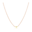 Elsa Side Cross Necklace Red