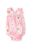 You are My Sunshine Ruffle Cross Back Romper