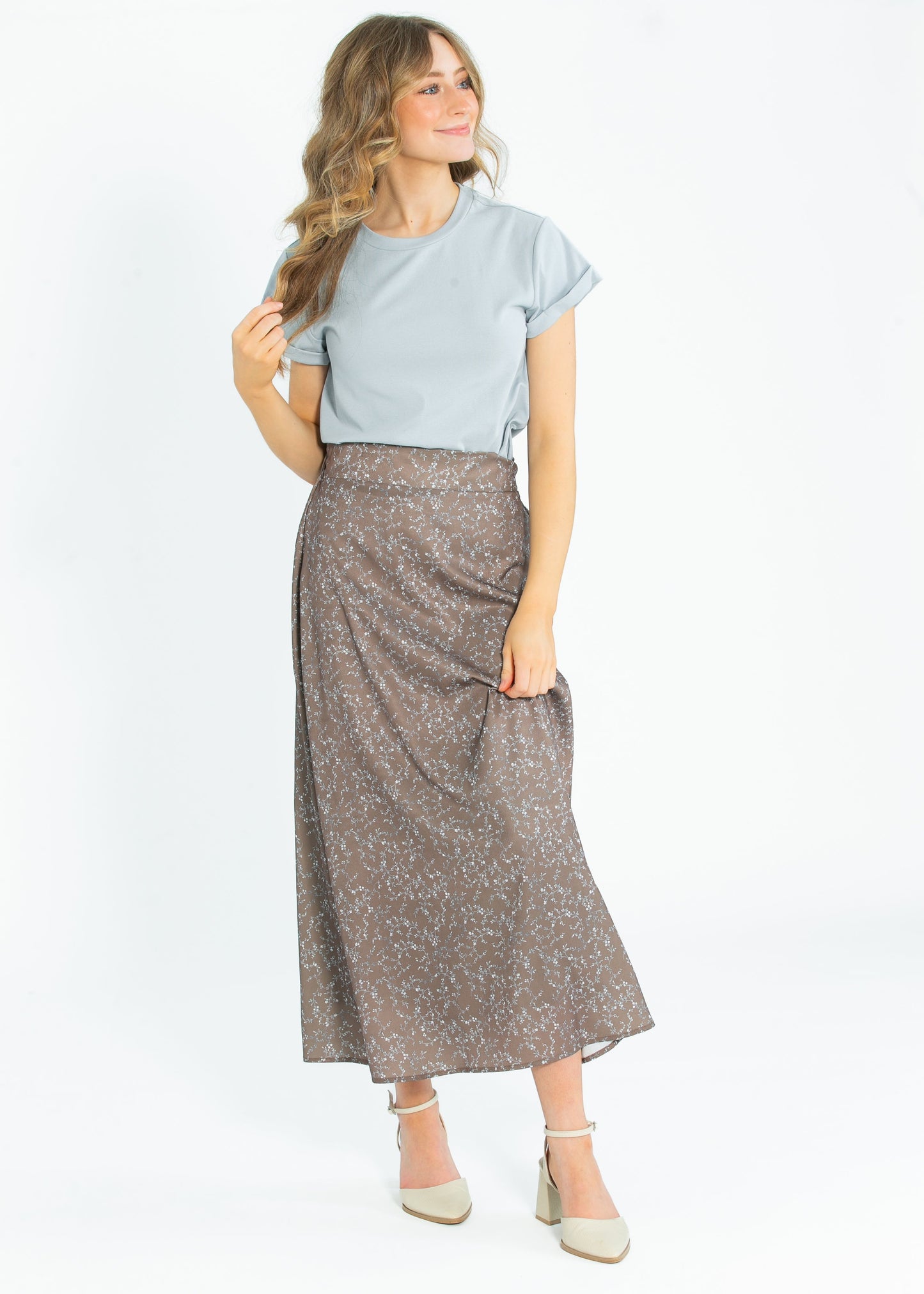 Braylyn Floral Midi Skirt