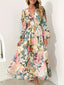 Floral Print Long Sleeve Midi Dress - product image 2