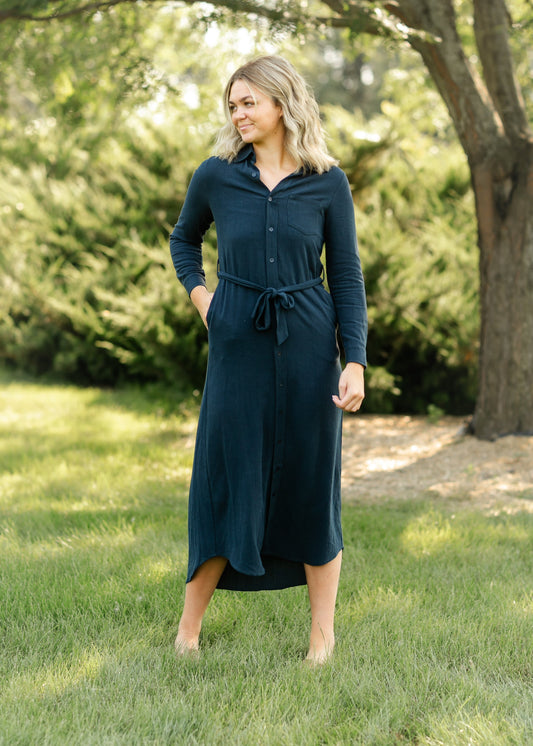 Essential Linen Shirt Dress