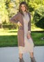 Essential Toffee Long + Soft Cardigan