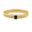 Serenity Emerald CZ Gold Bracelet