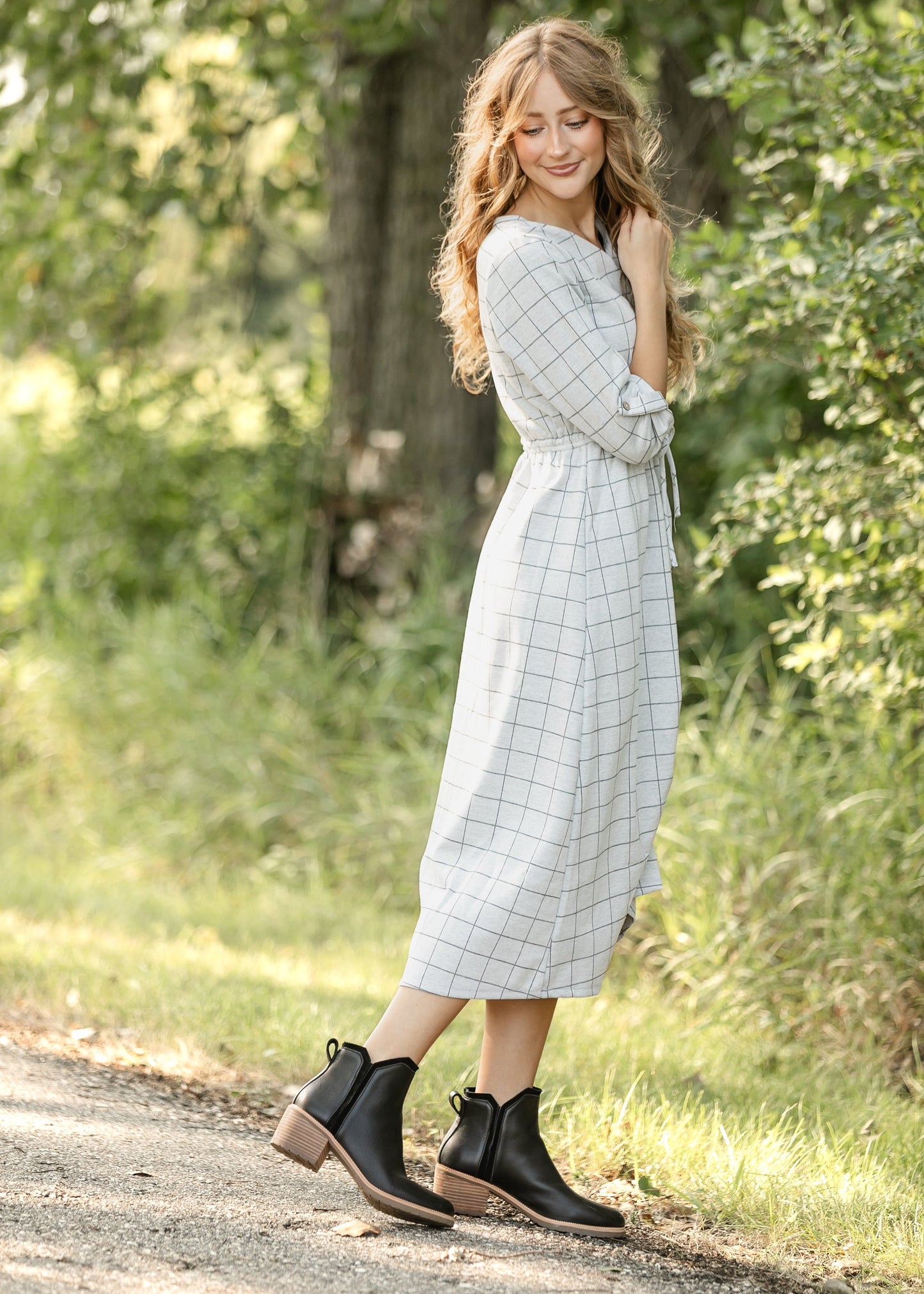 Monica Tie Waist Midi Dress