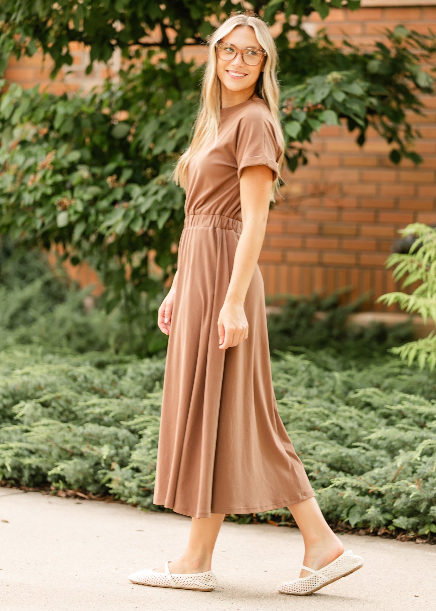 Casey Cap Sleeve Midi Dress
