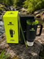Stanley Quencher H2.0 Tumbler 40 oz – Black with Lime Green Lid & Straw