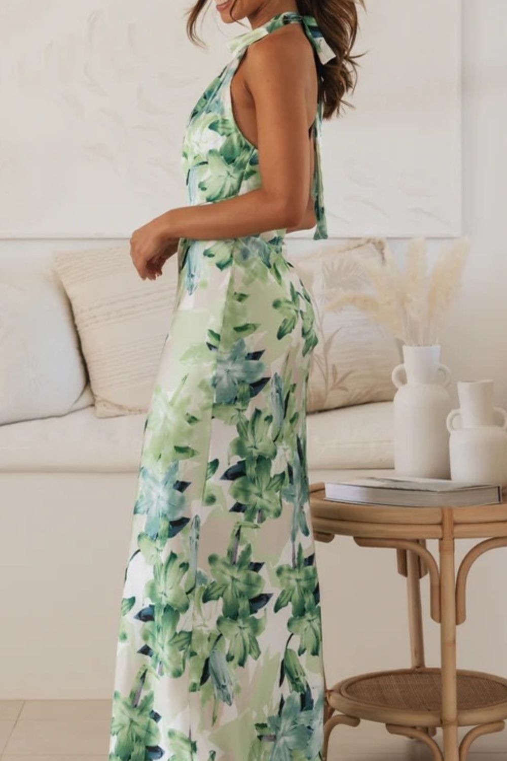 Floral Print Halter Neck Maxi Dress - product image 16
