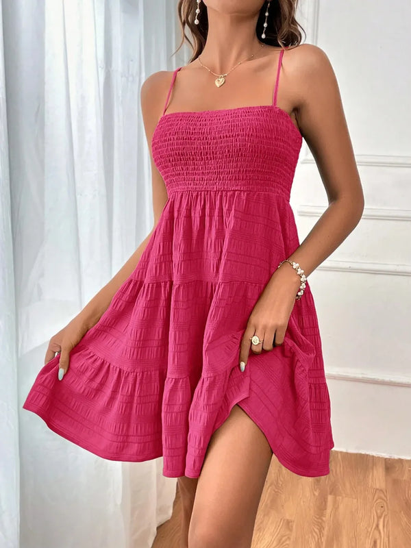 Smocked Tiered Sleeveless Mini Dress - product image 19