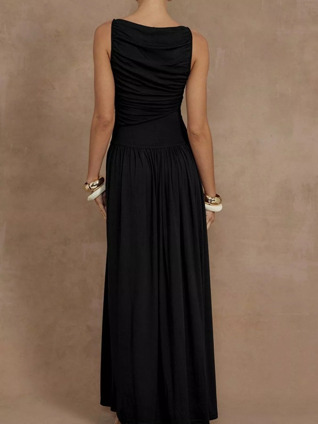 Ruched Sleeveless Maxi Dress - product image 4