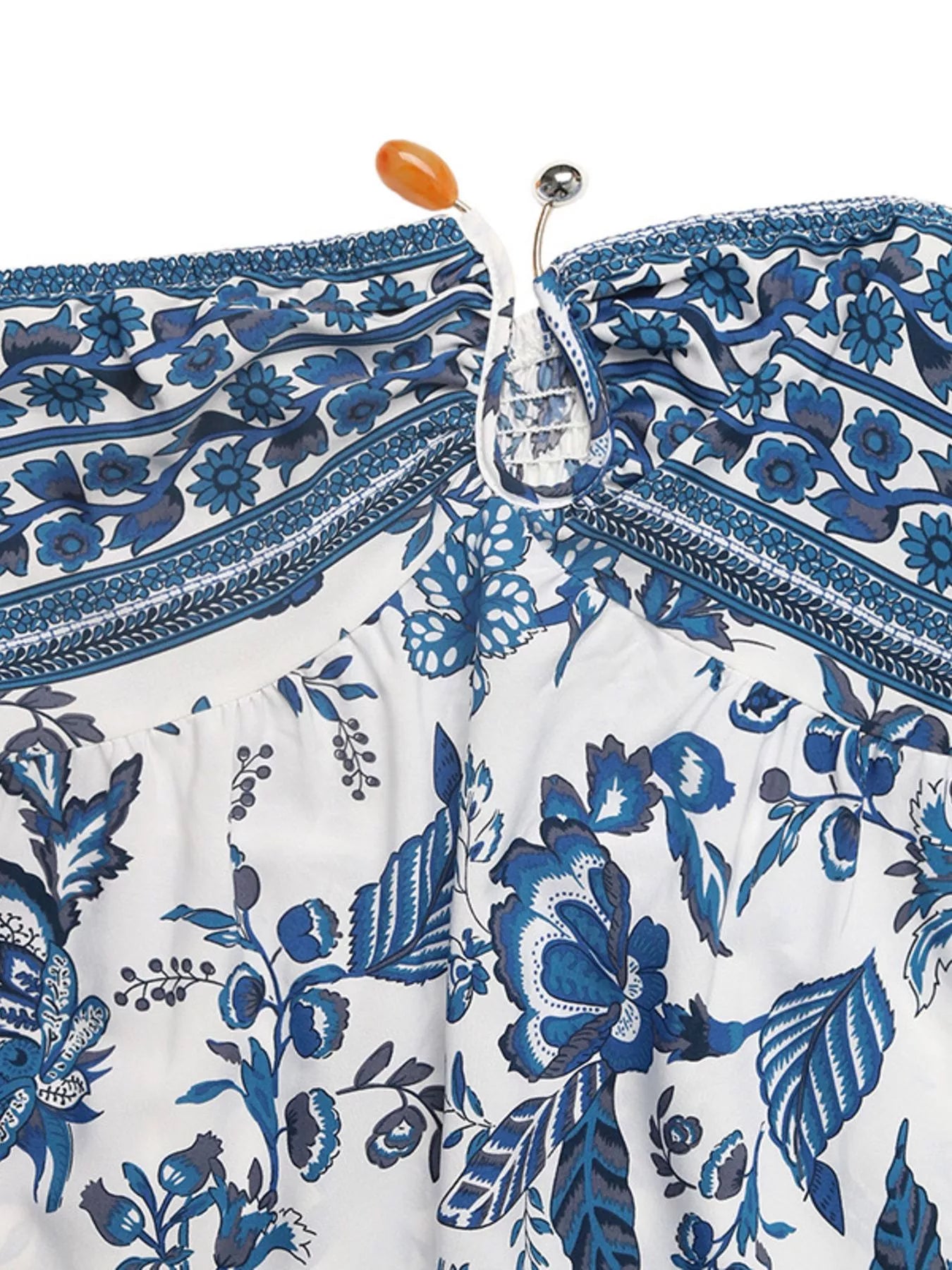 Floral Print Strapless Maxi Dress view 7 - Shopiebay