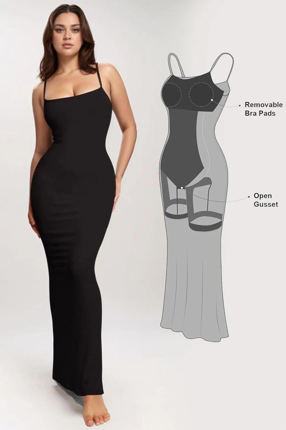 Basic Bae Built-In Shapewear Sleeveless Maxi Dress Main image