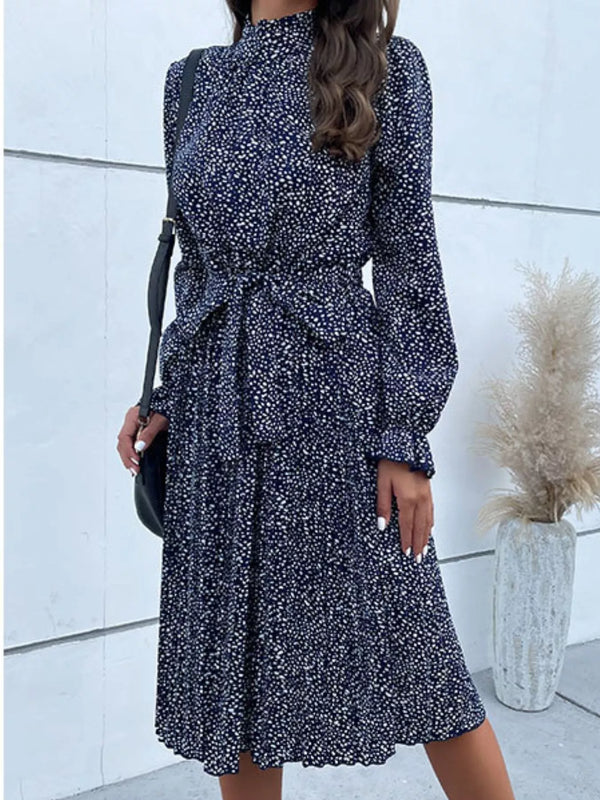 Animal Print Mock Neck Flounce Sleeve Dress - product image 13