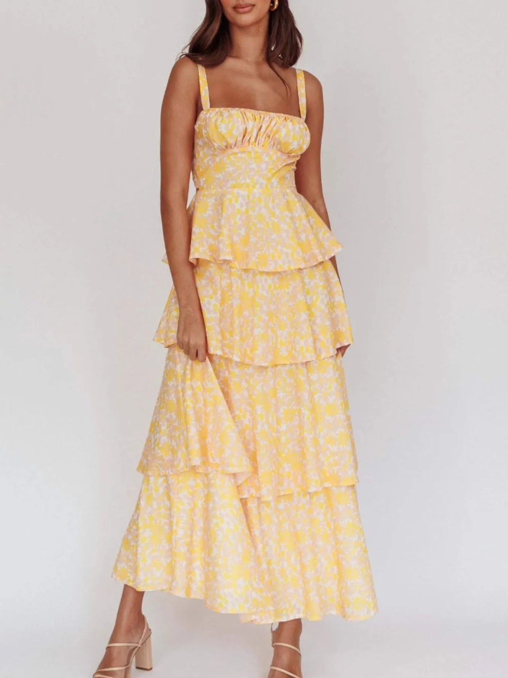 Floral Layered Ruffle Maxi Dress - product image 4