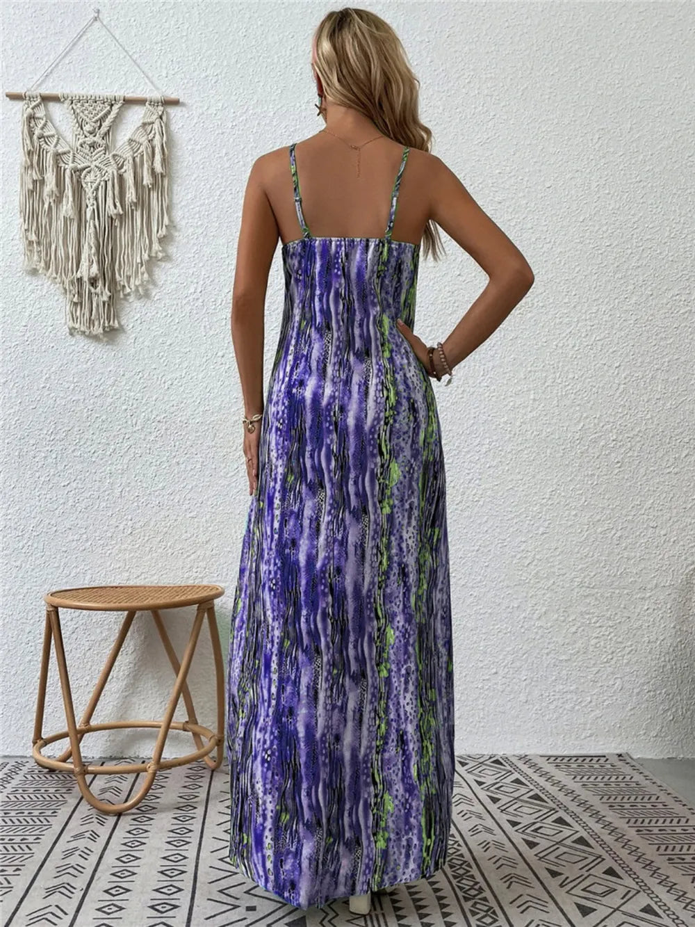 Printed Scoop Neck Maxi Cami Dress - product image 11