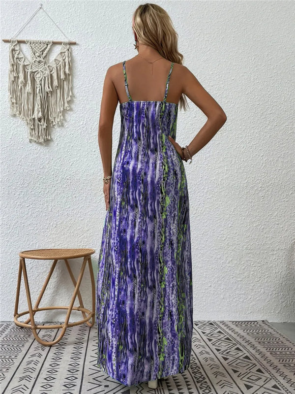 Printed Scoop Neck Maxi Cami Dress - product image 11
