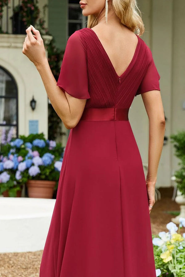 Surplice Flutter Sleeve Maxi Dress - product image 6