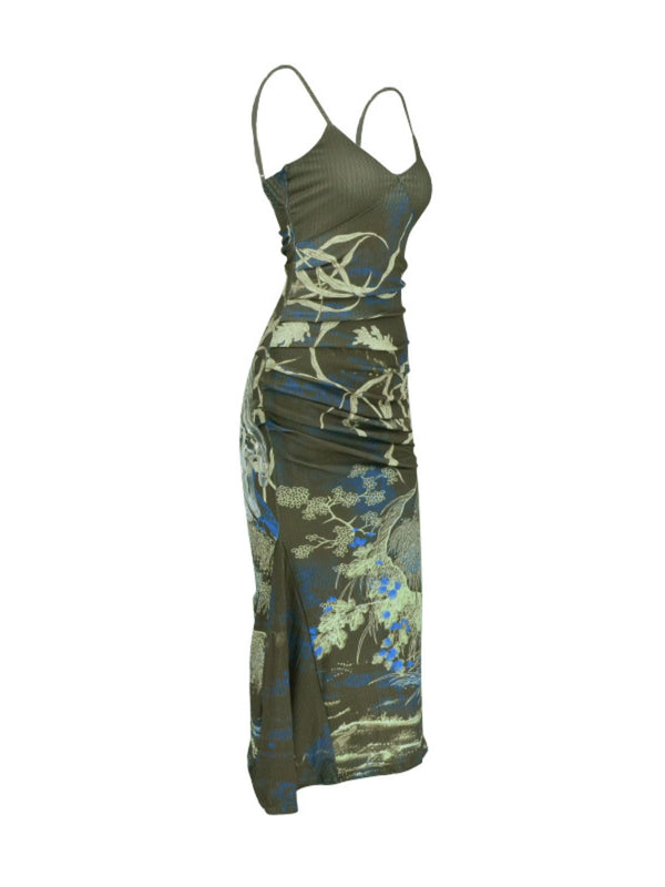 Printed Spaghetti Strap Maxi Dress - product image 5