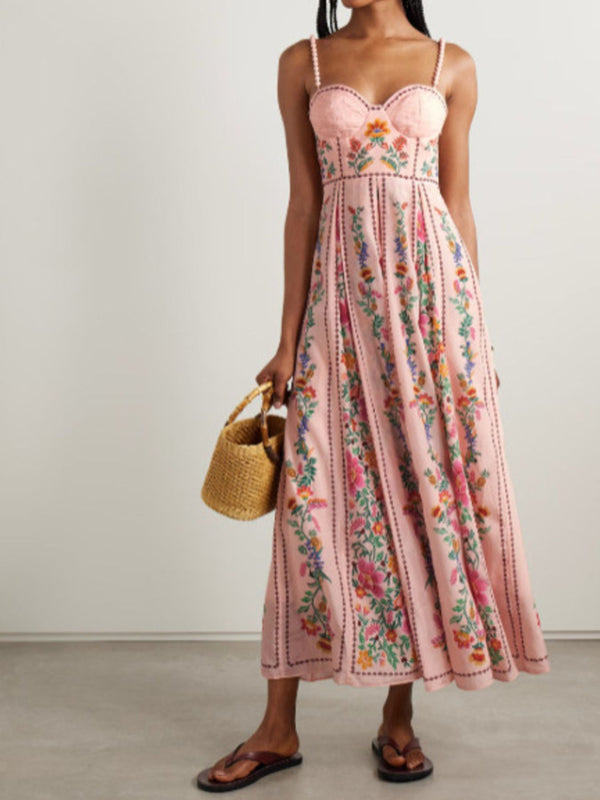 Floral Print Sweetheart Neck Cami Dress - product image 3