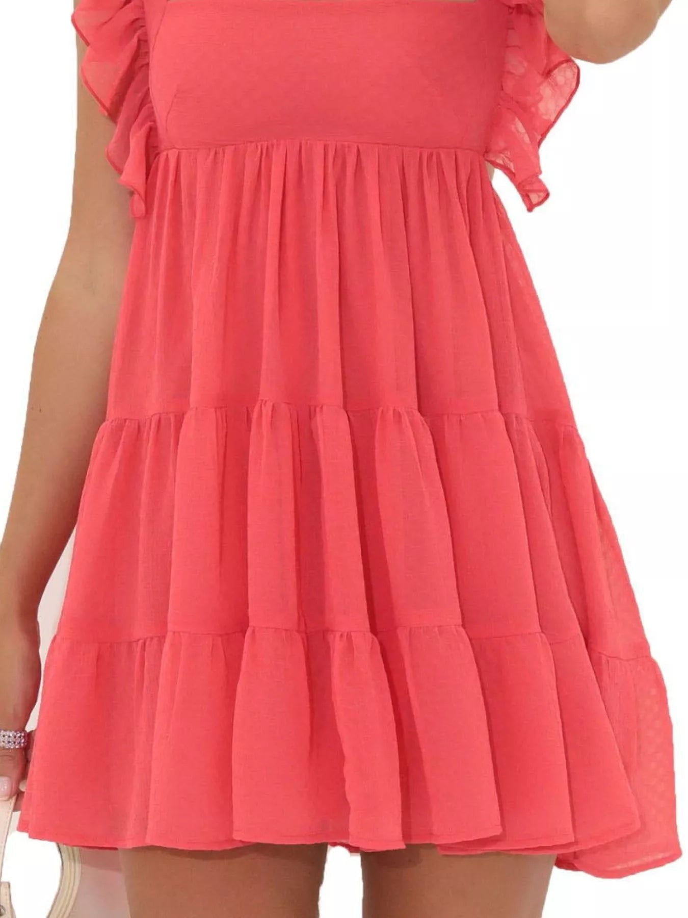 Ruffled Square Neck Tiered Dress - product image 10