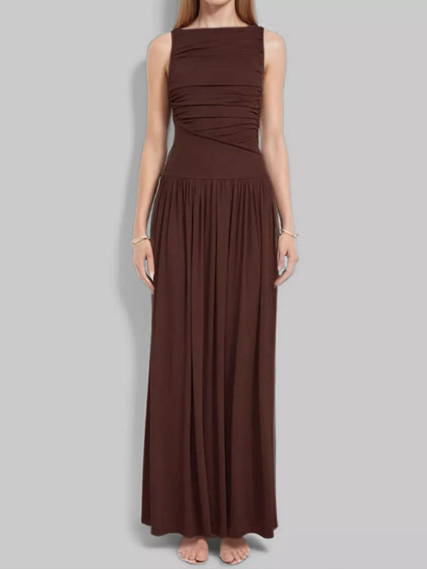 Ruched Sleeveless Maxi Dress - product image 6