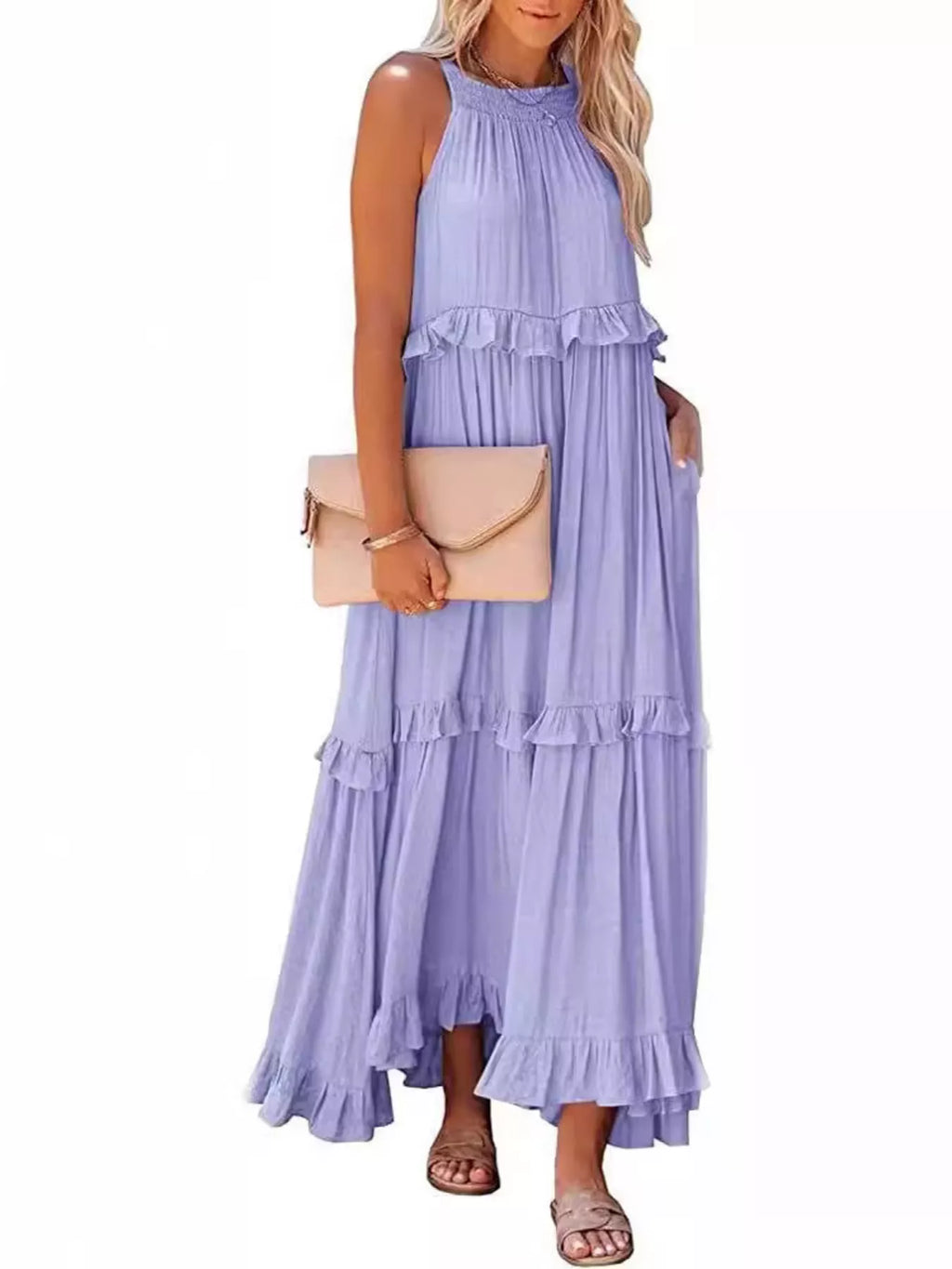 Ruffled Tiered Sleeveless Maxi Dress - product image 18