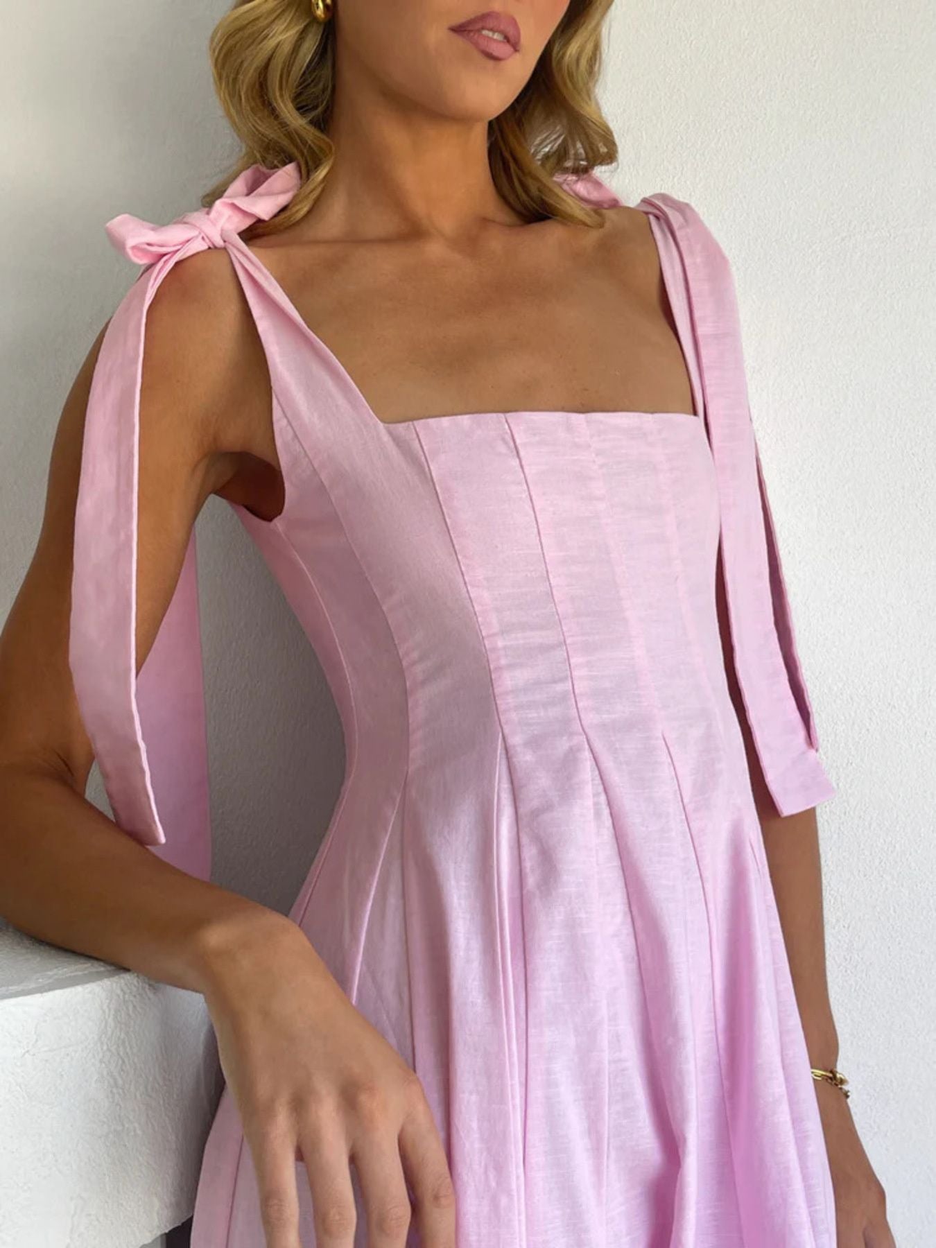 Gradient Tie Shoulder Maxi Dress - product image 19