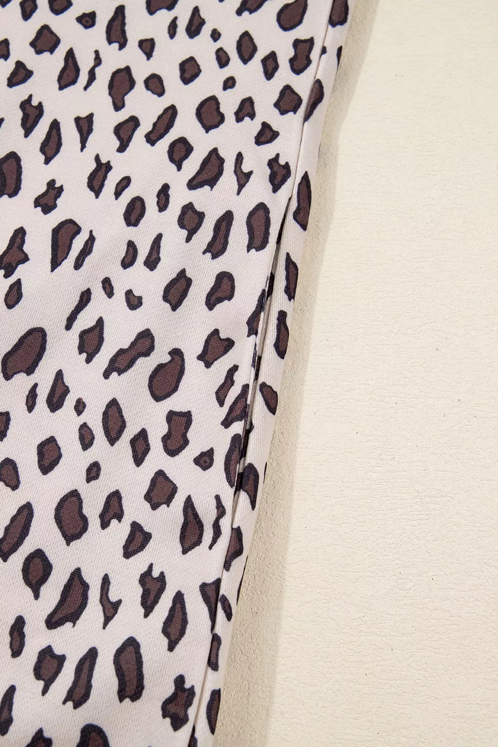 Leopard Print Zip up Collar Patchwork Shift Mini Dress - product image 8