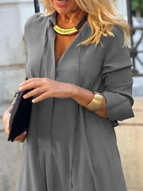 Solid Color Maxi Shirt Dress - product image 14