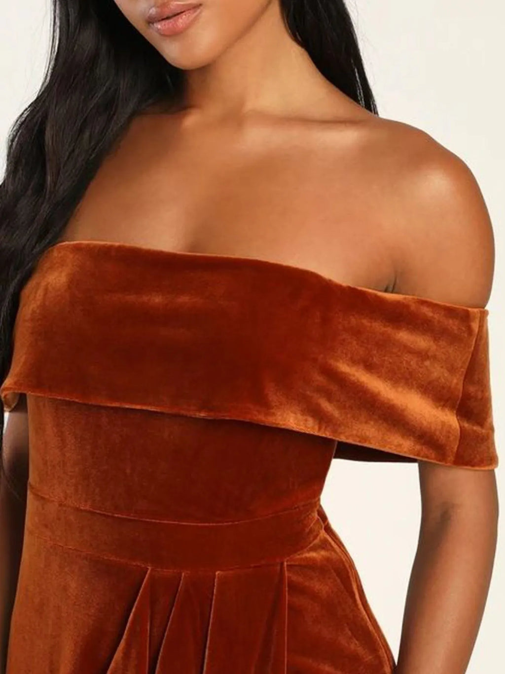Off-Shoulder Wrap Dress with Side Slit - product image 17