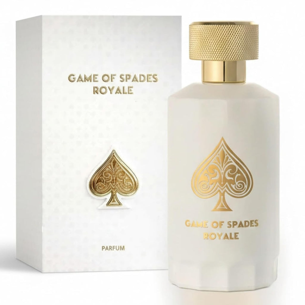 Jo Milano Paris Game of Spades Royale Parfum 100ml white bottle and box