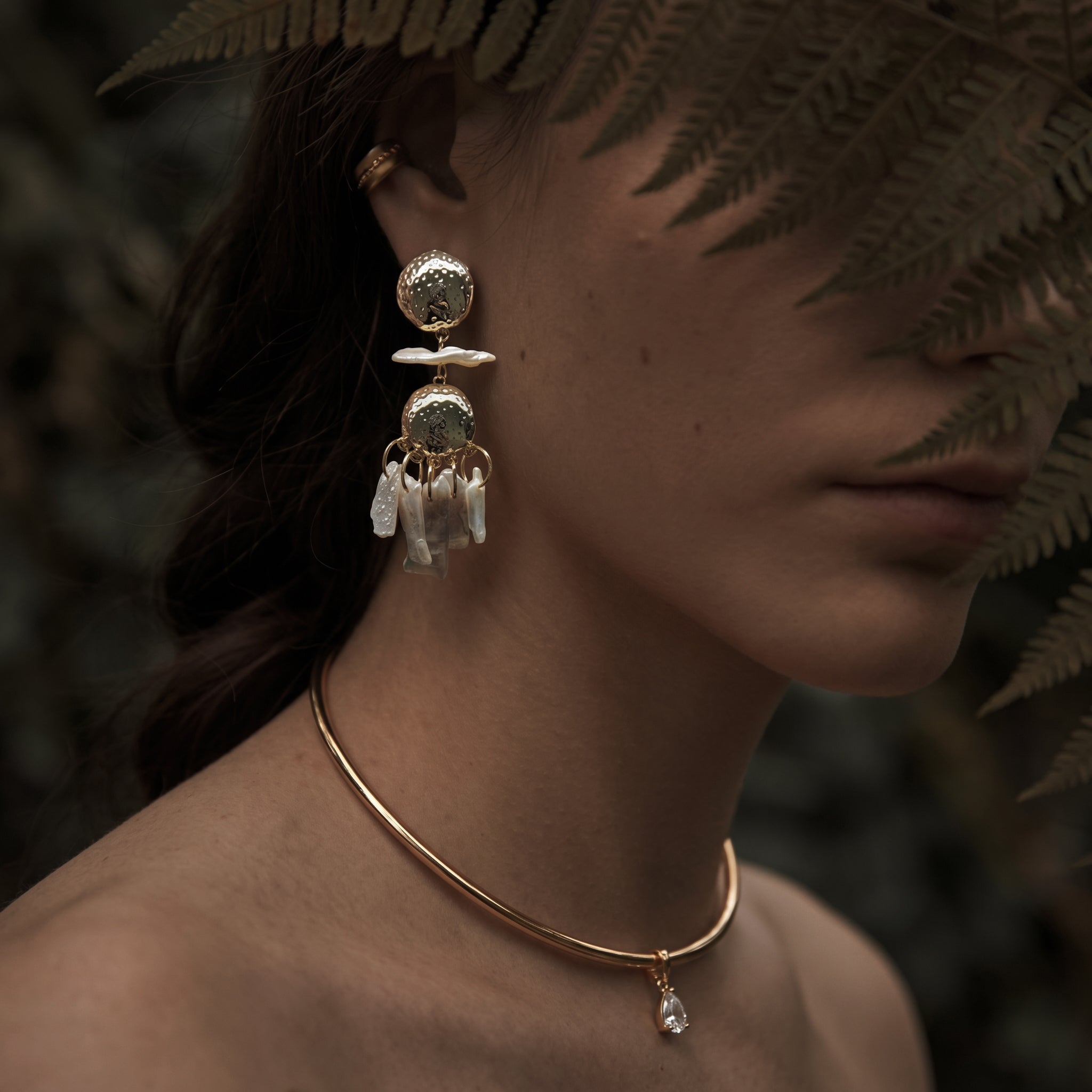 Tillie Pearl Statement Earrings Secondary image