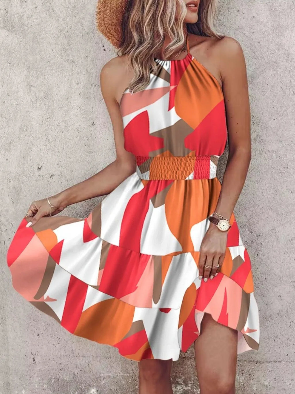 Paisley Print Halter Neck Mini Dress - product image 21