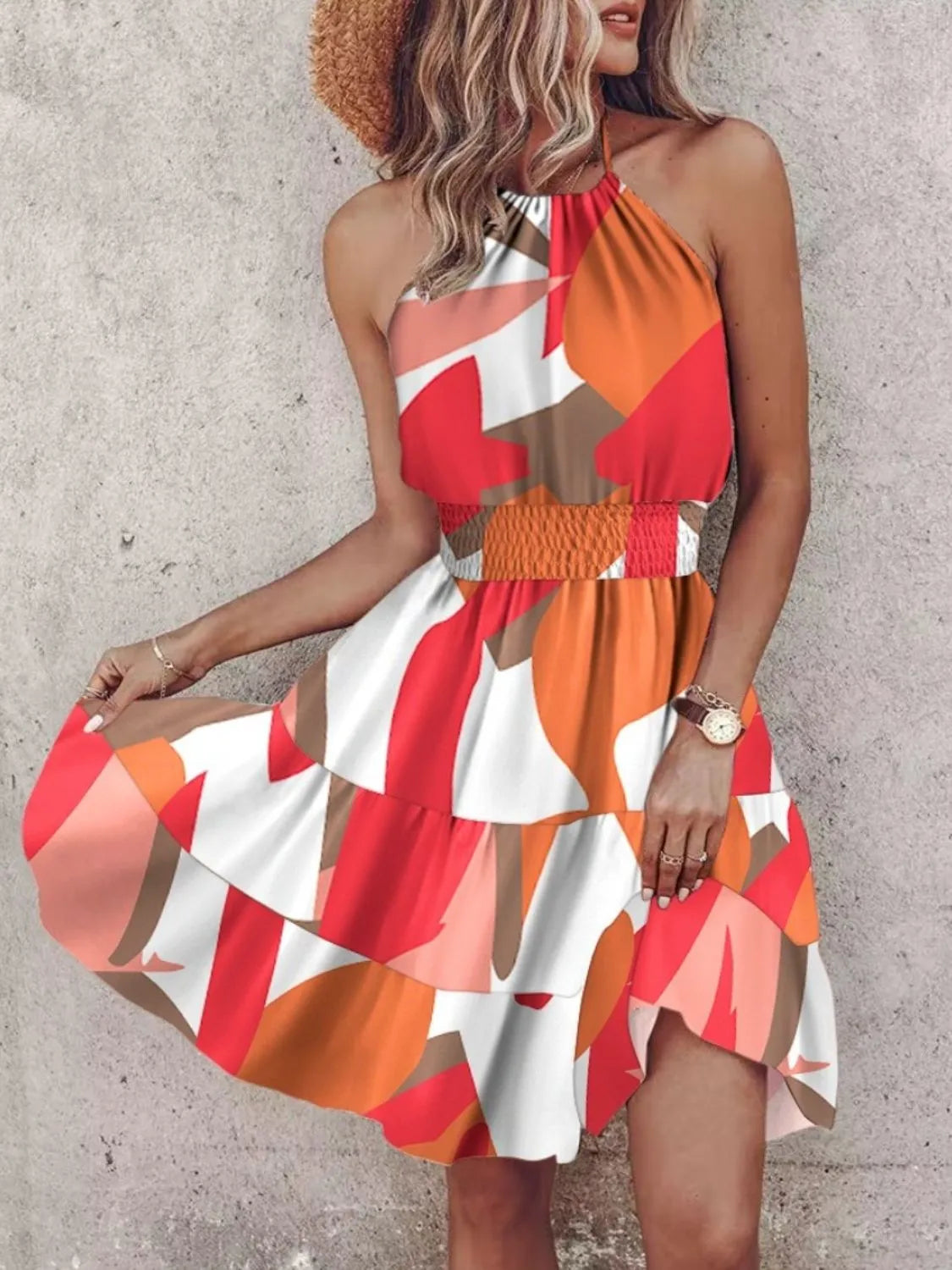 Paisley Print Halter Neck Mini Dress - product image 21