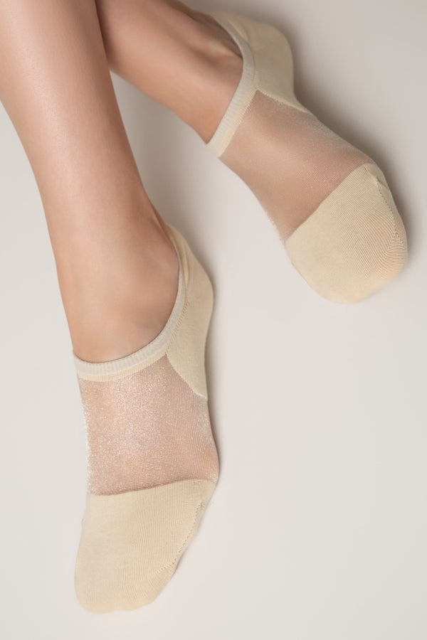 Cotton Ankle Socks Conte Active - Inserts Of Transparent Mesh