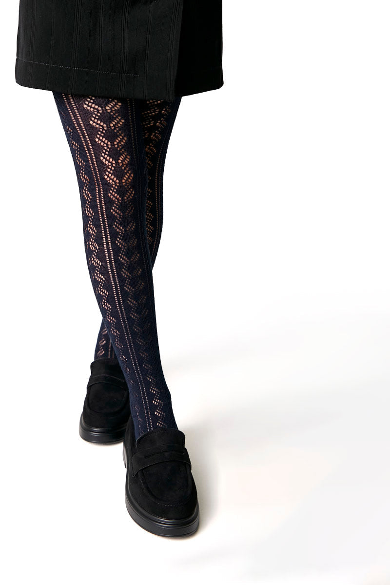 Conte-Kids Cotton Tights Miss 617 - Lace Pattern Secondary image