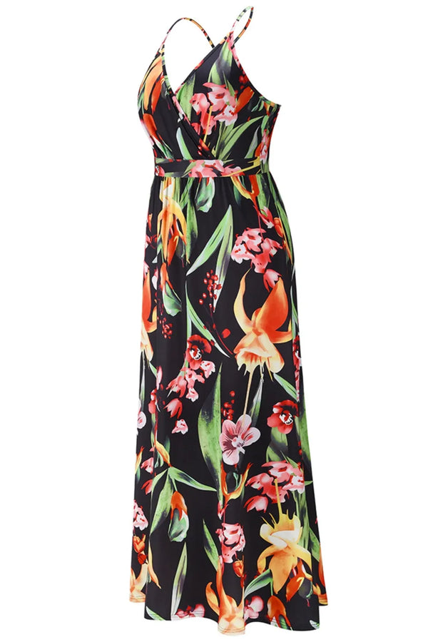 Crisscross Printed Surplice Cami Dress view 6 - Shopiebay