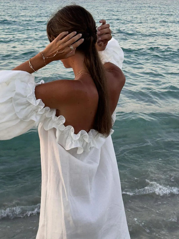 Side Slit Off-Shoulder Dress - product image 6