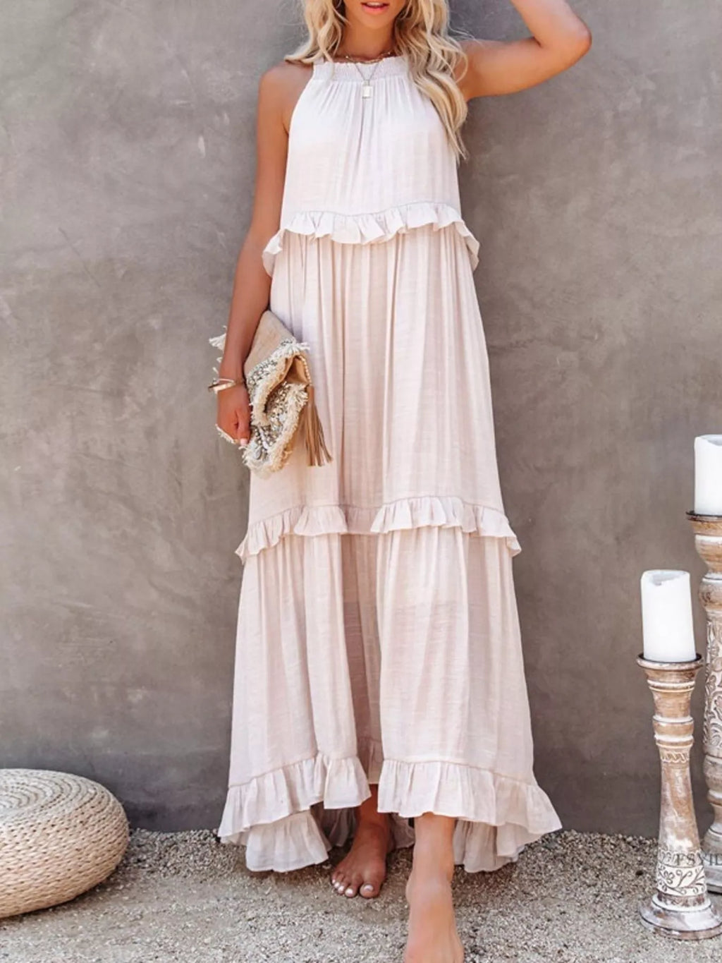 Ruffled Tiered Sleeveless Maxi Dress - product image 9