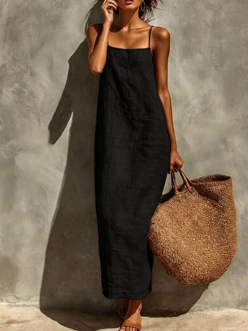 Sleeveless Linen Casual Maxi Dress - product image 10