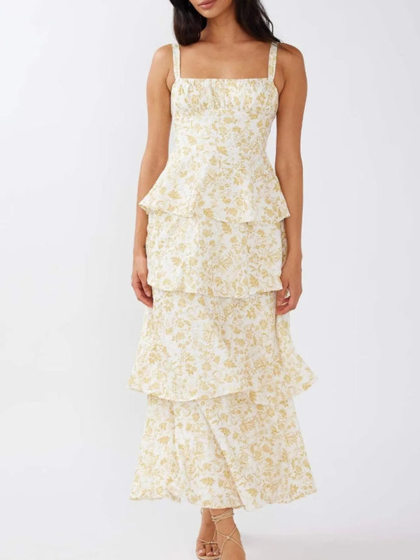 Floral Layered Ruffle Maxi Dress - product image 10