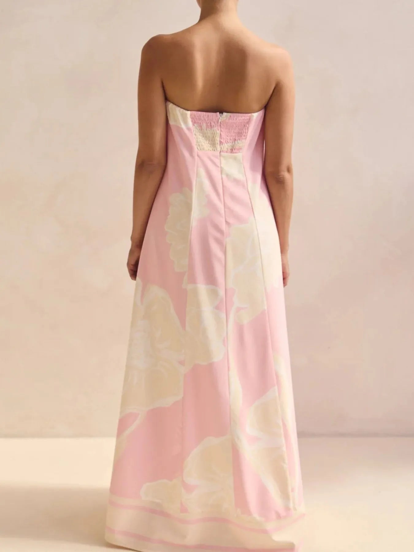 Smocked Printed Tube Maxi Dress - product image 25