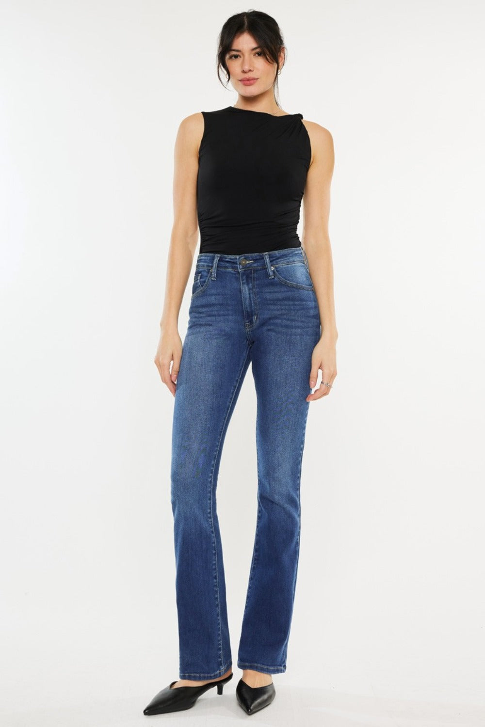 Kancan High Rise Slim Bootcut Jeans