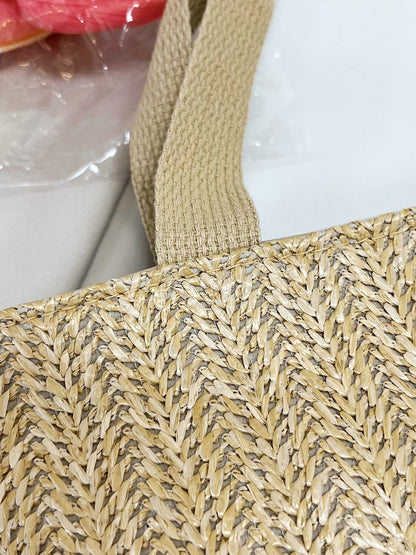 Straw Woven Tote Bag